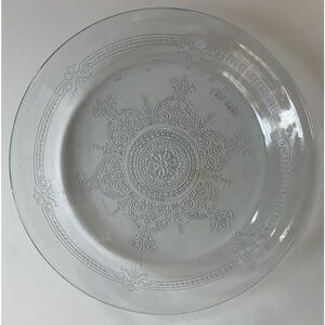 Vintage Fire-King Philbe Glass Plate - 9 Inches